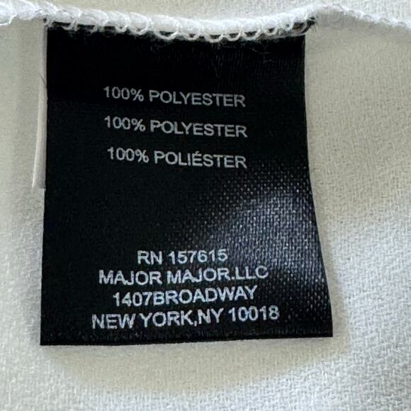 TAHARI ASL CAP SLEEVE PLEAT FRONT CAREER BLOUSE IN IVORY NWT WOMEN'S SIZE LARGE - Picture 14 of 16